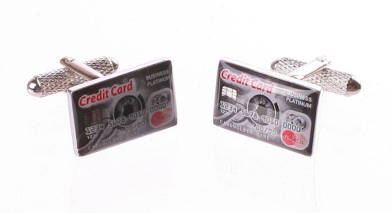 Bouton de manchette carte de crédit