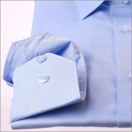Chemise bleu clair tissu pinpoint