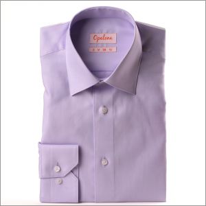 Chemise parme tissu Pin Point